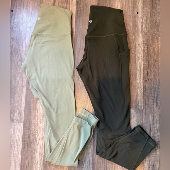 lululemon athletica Pants - Lululemon Align Mint Forest Green Leggings Sz Womens 6